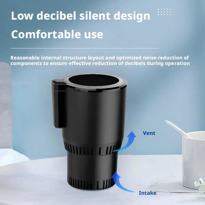 Smart 2-in-1 Hot Cold Car Cup Digital Display Automatic Heating Cooling Mug Portable Multi-use Beverage Cup Holder for Car