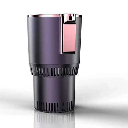 Smart 2-in-1 Hot Cold Car Cup Digital Display Automatic Heating Cooling Mug Portable Multi-use Beverage Cup Holder for Car